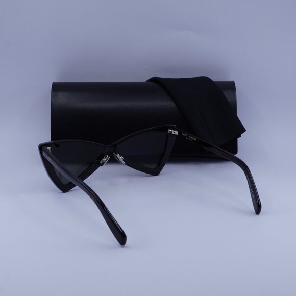 Saint Laurent SL207 JERRY 006 Cat Eye Sunglasses - Dark Havana/Grey - Picture 10 of 10